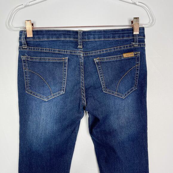 Joes Jeans Girls Size 16 Dark Wash Skinny Jeans Cotton Stretch Whiskering Fading - Picture 6 of 9